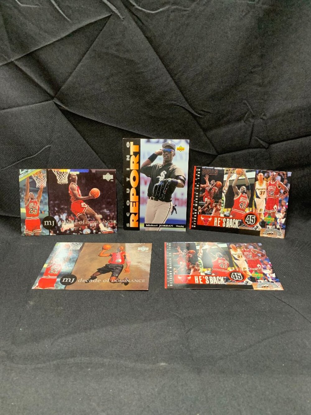 Michael Jordan Decade of Dominance He's Back & Scouting Report Upper Deck